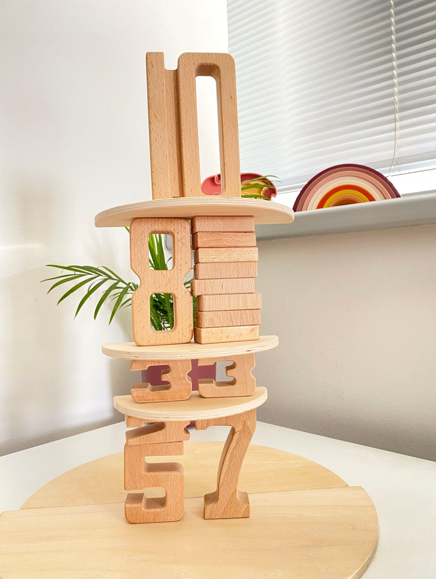 Number blocks (woodie numbers)