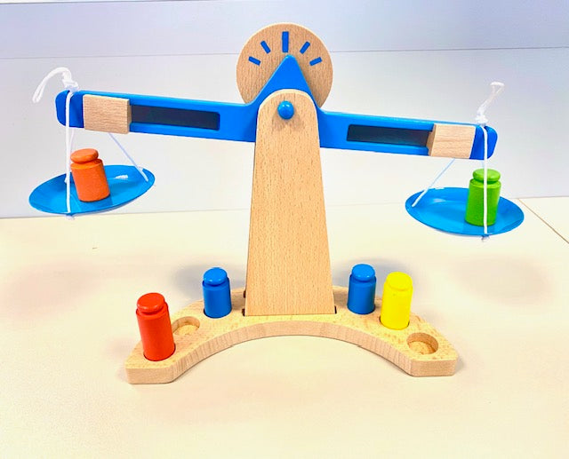 Drevená farebná váha Lerni