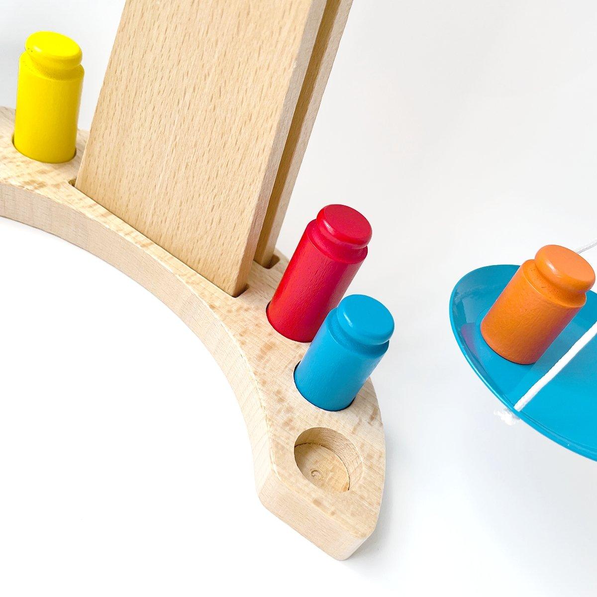 Drevená farebná váha Lerni