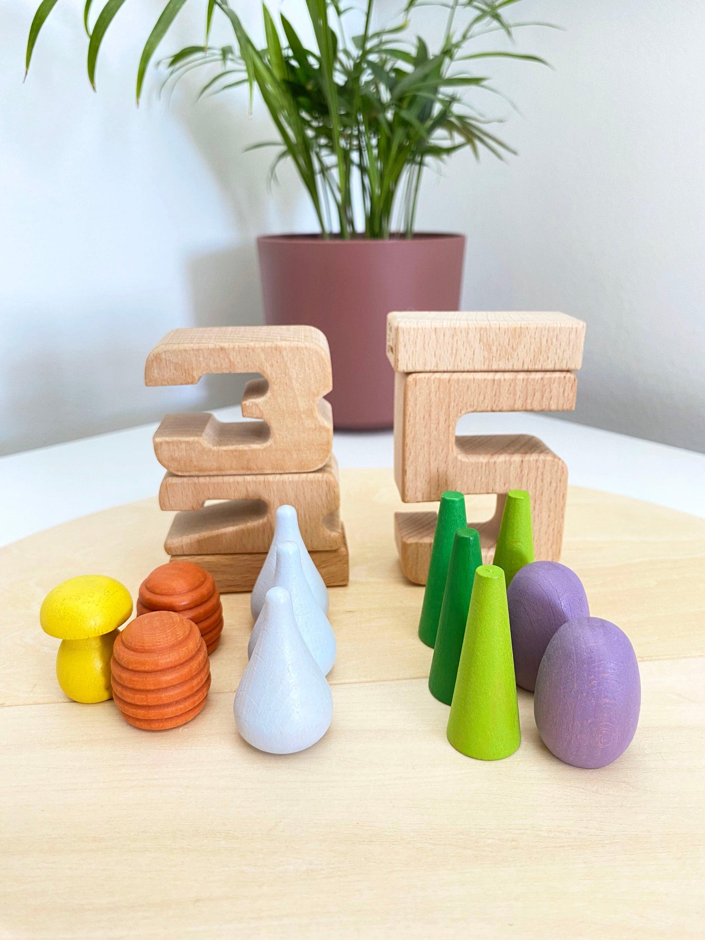 Number blocks (woodie numbers)