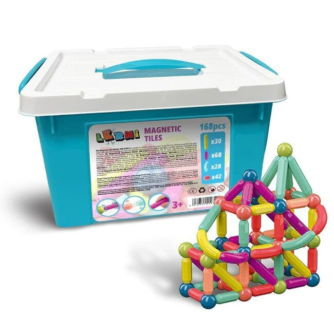 Magnetické paličky 168 ks