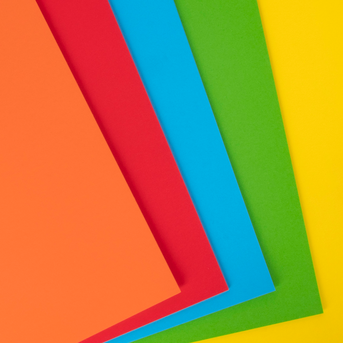 Farebný Papier, A4, 170 g, mix sýtych farieb - 50 ks