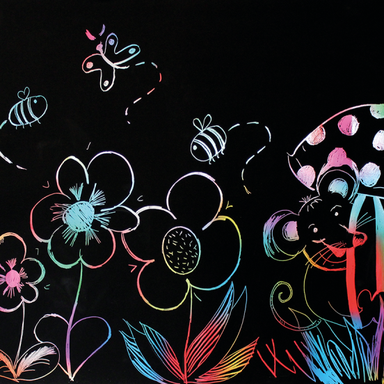 XL Scratch Poster, 8pcs