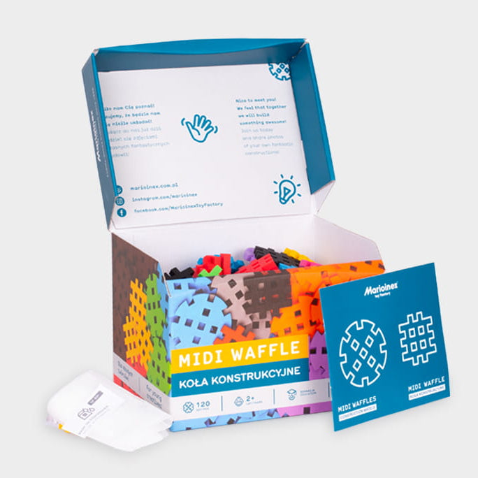 Midi Waffle Construction Wheels 120 kusov