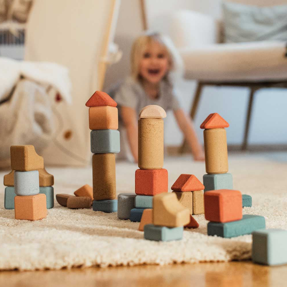 Kork`s - Colorful Block & Shapes, 200 pcs