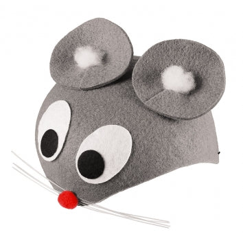 Maska - čiapka šedá myška