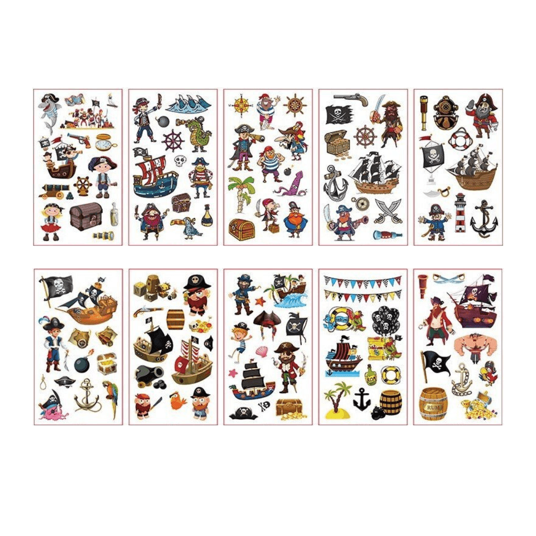 Dočasné tetovanie - Svet pirátov