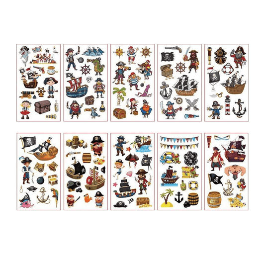 Dočasné tetovanie - Svet pirátov
