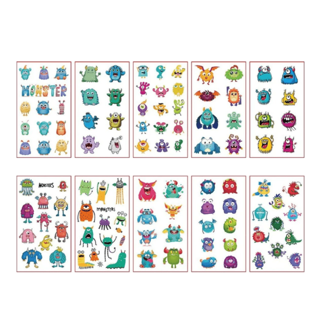 Dočasné tetovanie - Veselé príšerky