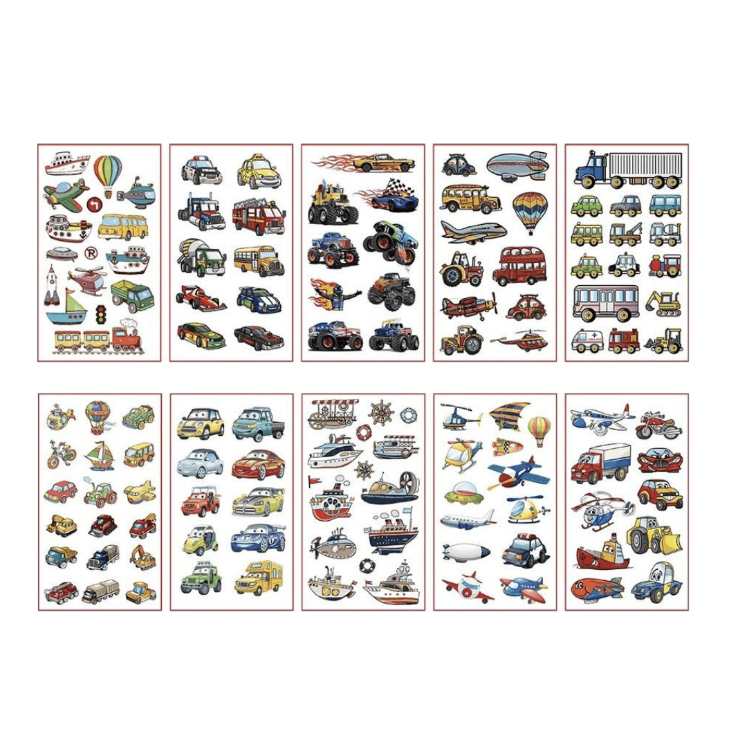 Dočasné tetovanie - Dopravné prostriedky