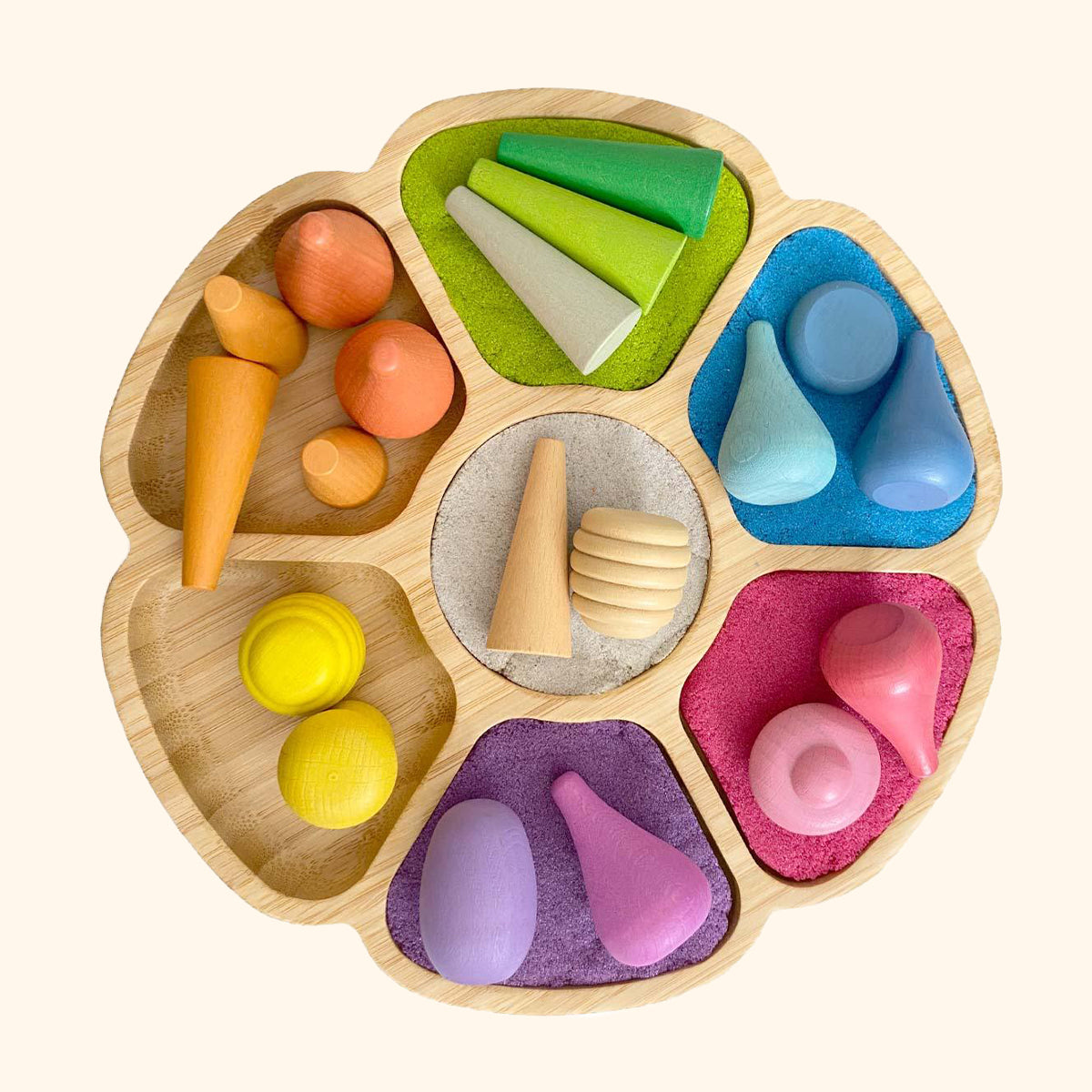 Bambusová tácka Kvet