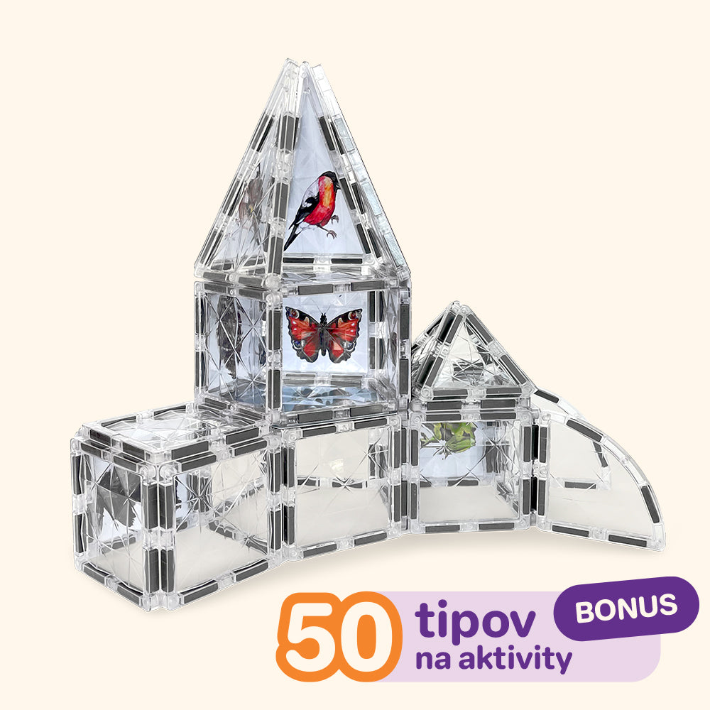 Magnetická stavebnica COLORMAG CLEAR