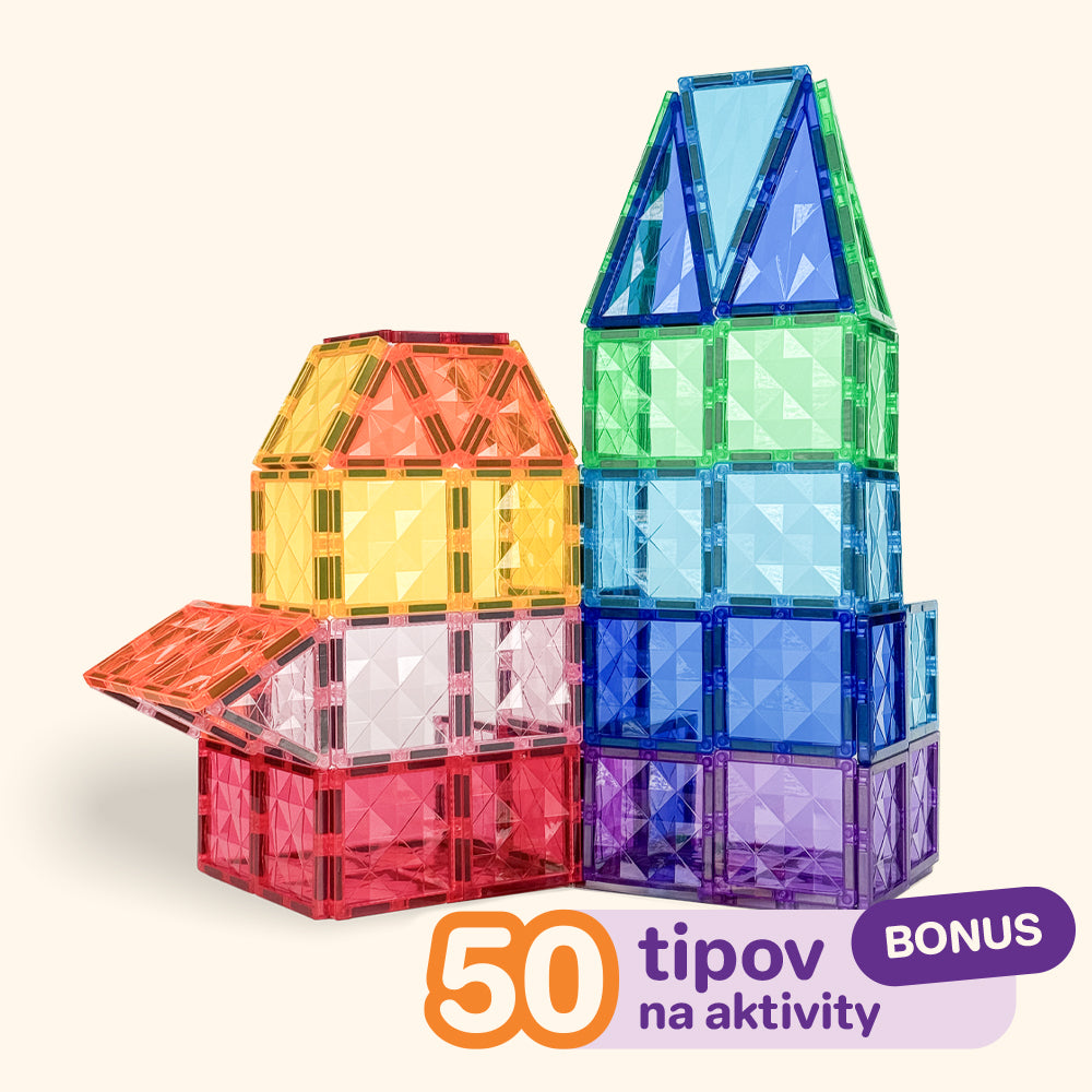 Magnetická stavebnica COLORMAG 100 kusov