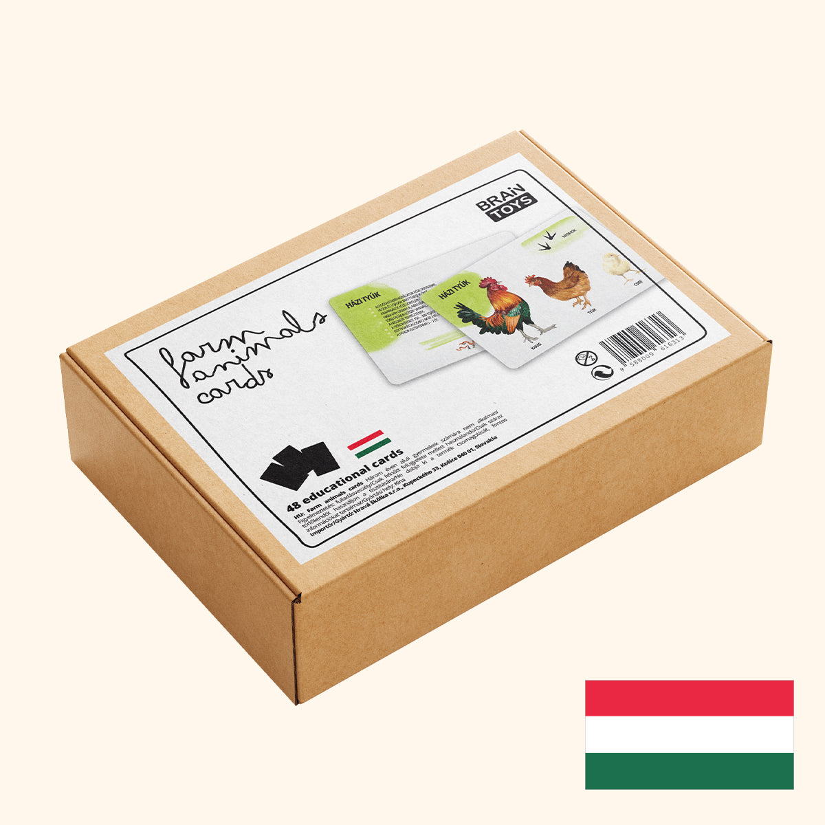 Sada edukačných kariet domáce zvieratá HU