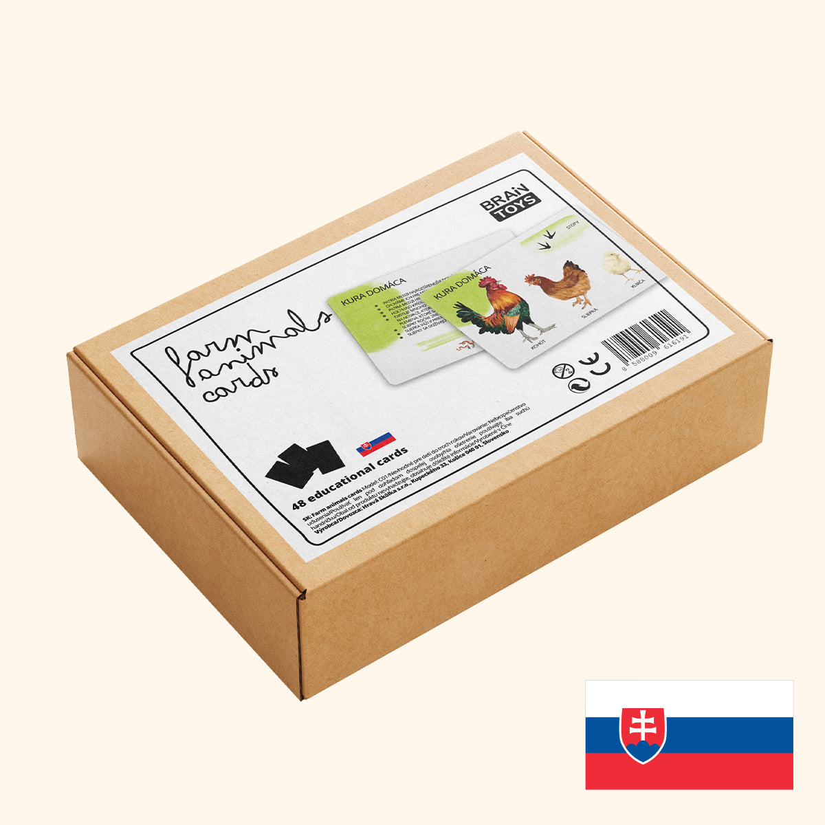 Sada edukačných kariet domáce zvieratá SK