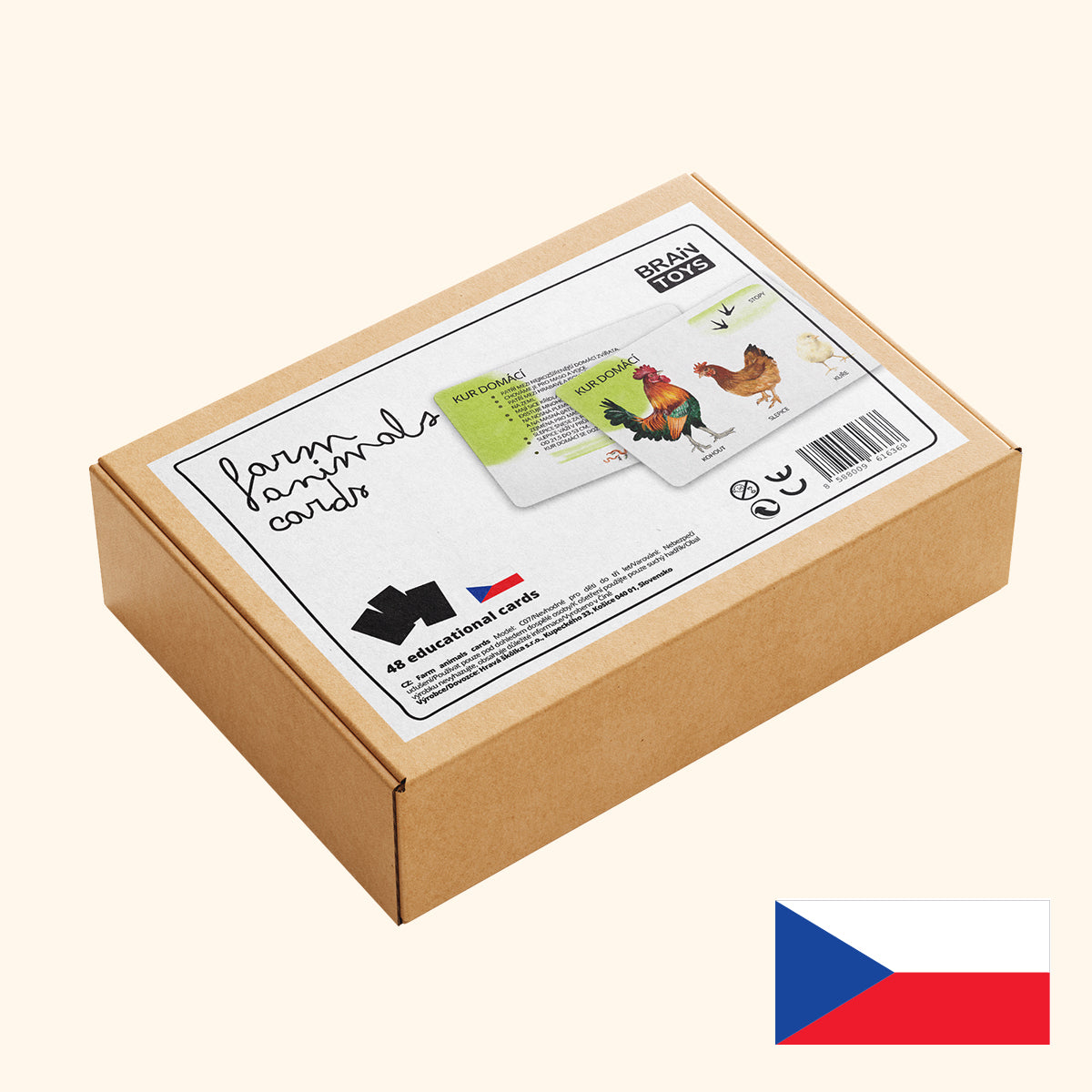 Sada edukačných kariet domáce zvieratá CZ