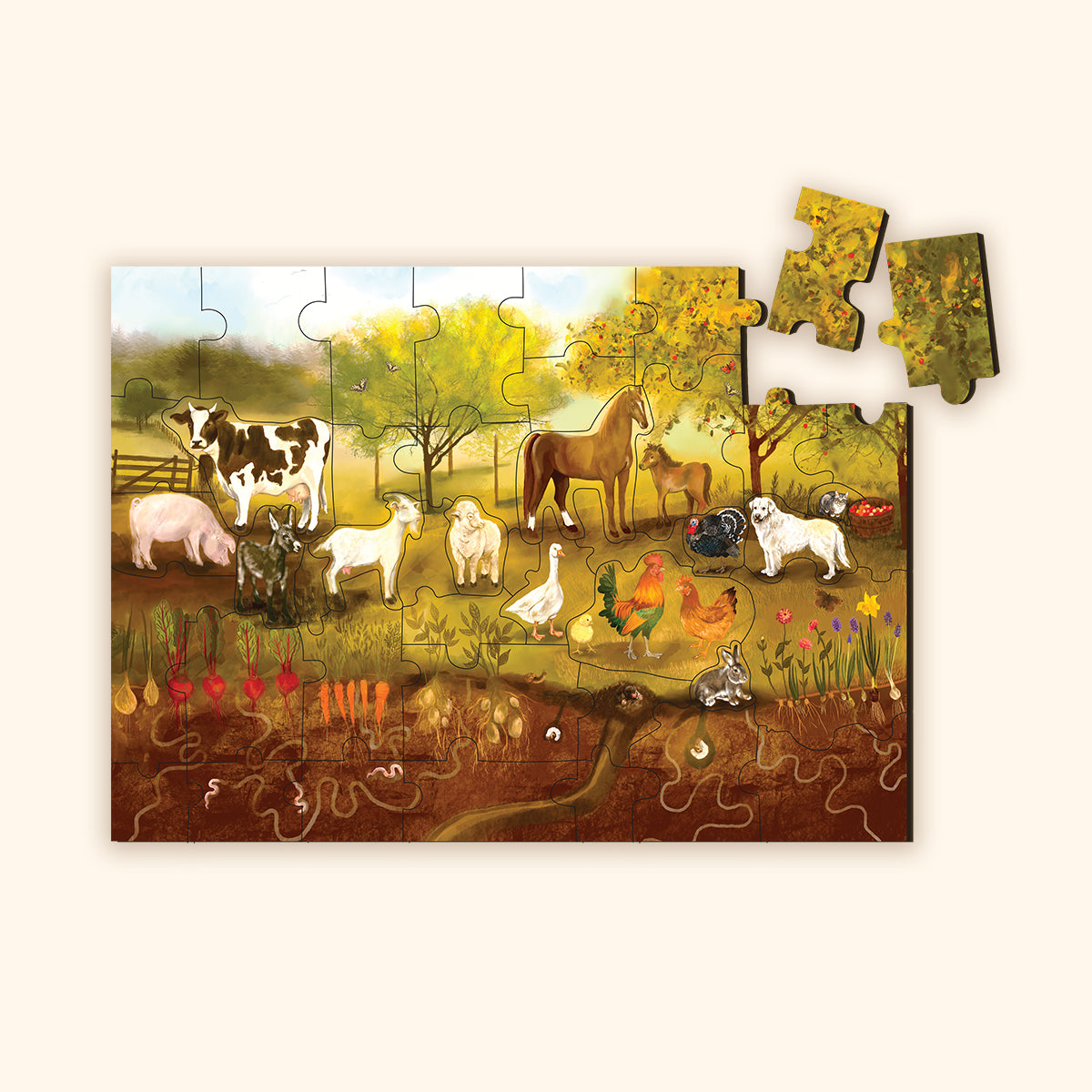Podlahové puzzle - Farma