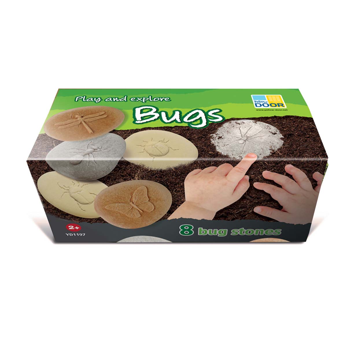 krabica ôsmych kamenných odliatkov hmyzu