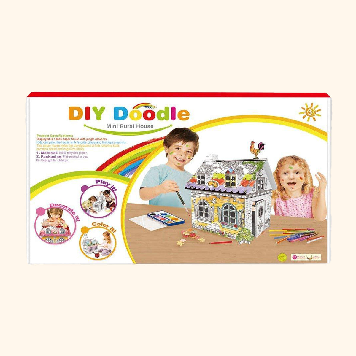 Hrací domček z papiera