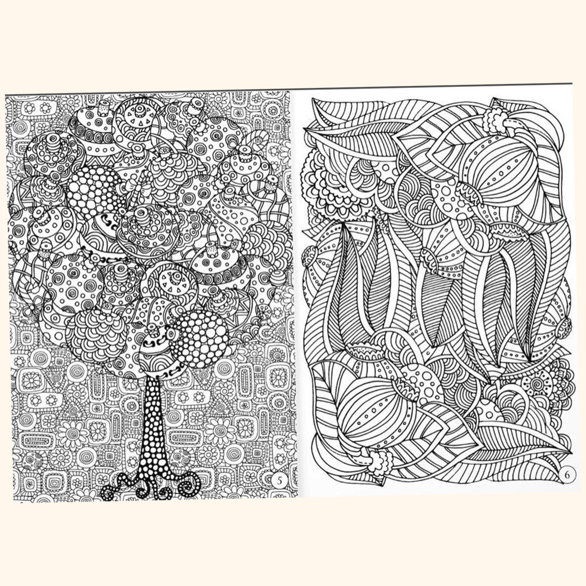 Keep calm & draw - Trees and ornaments