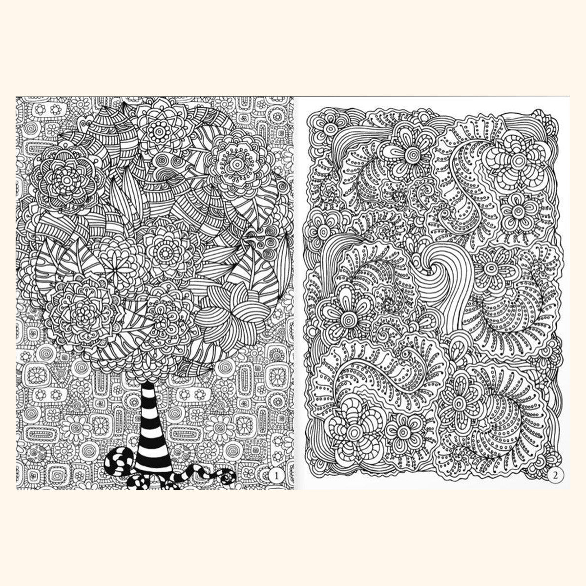 Keep calm & draw - Trees and ornaments