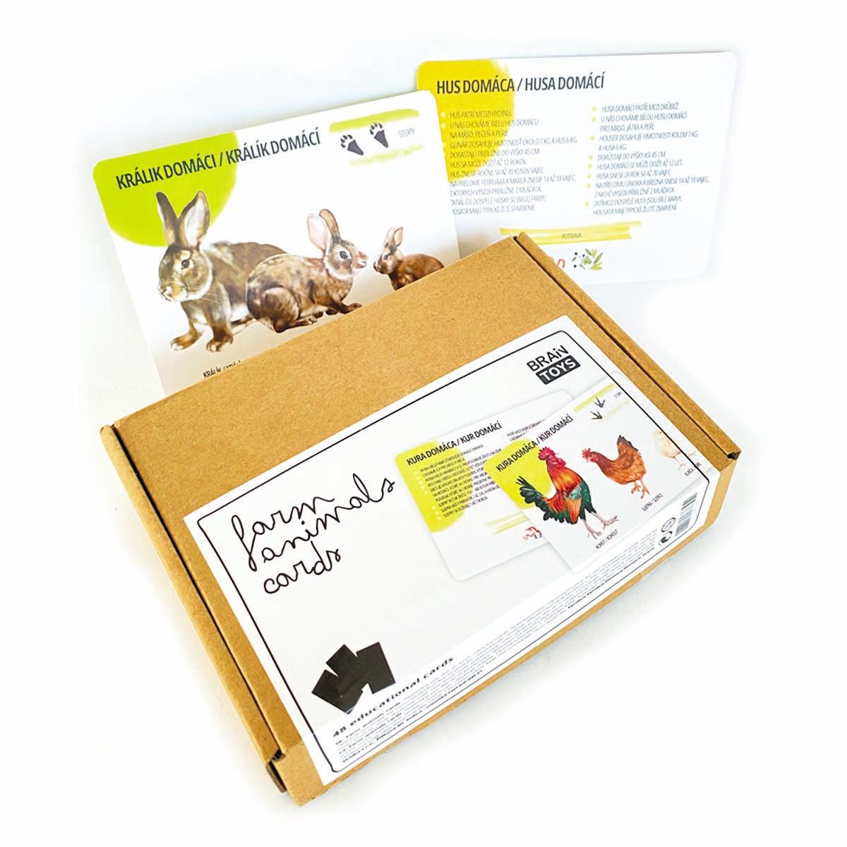 Sada edukačných kariet domáce zvieratá SK/CZ