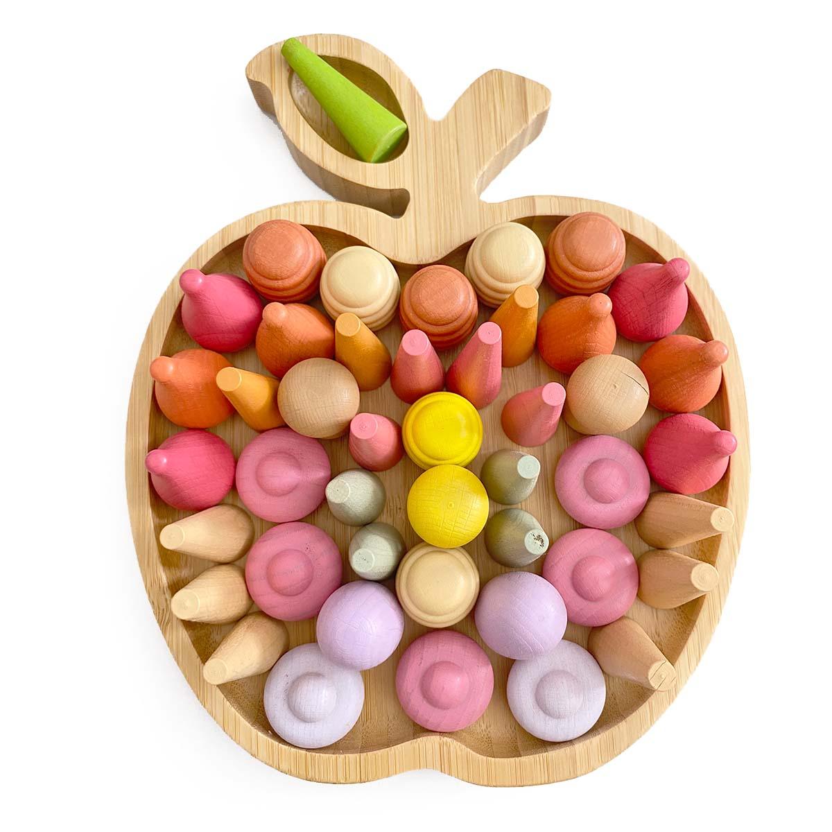 Bambusová tácka Jablko