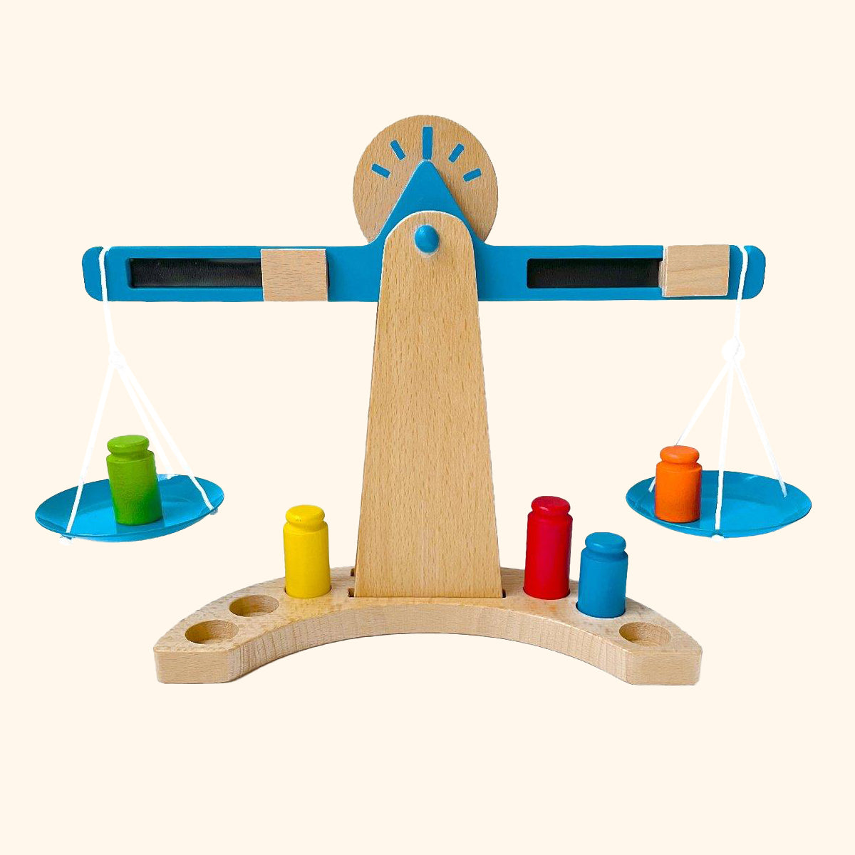 Drevená farebná váha Lerni