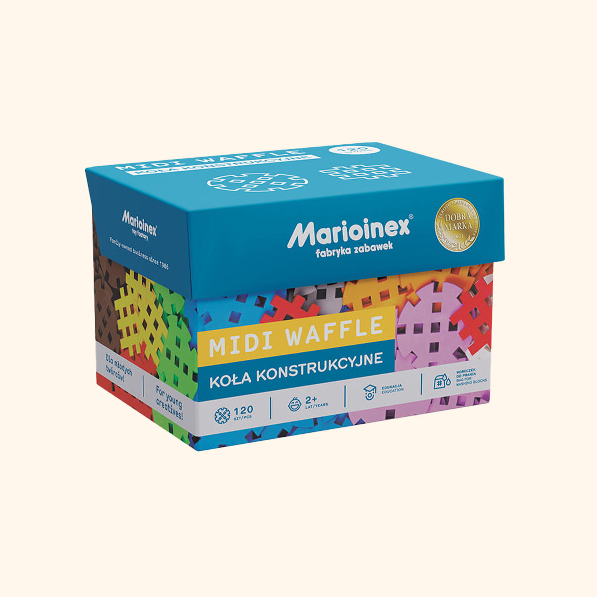 Midi Waffle Construction Wheels 120 kusov