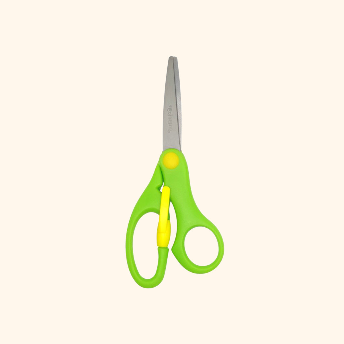 Nožnice detské, 14 cm, bezp. poistka, asymetrické, mix farieb