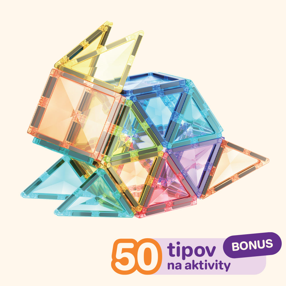 Magnetická stavebnica COLORMAG 60 - pastel