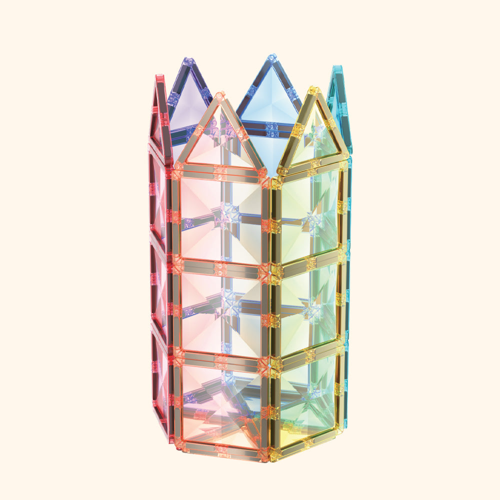 Rozbalené Magnetická stavebnica COLORMAG 60 - pastel