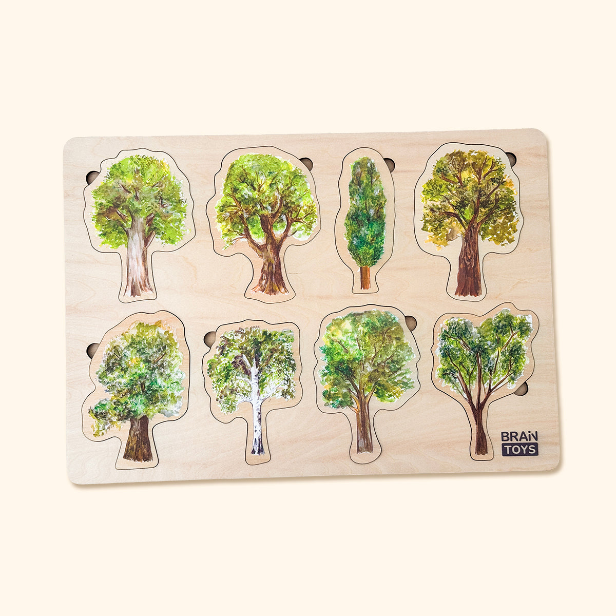 Drevené puzzle - Stromy