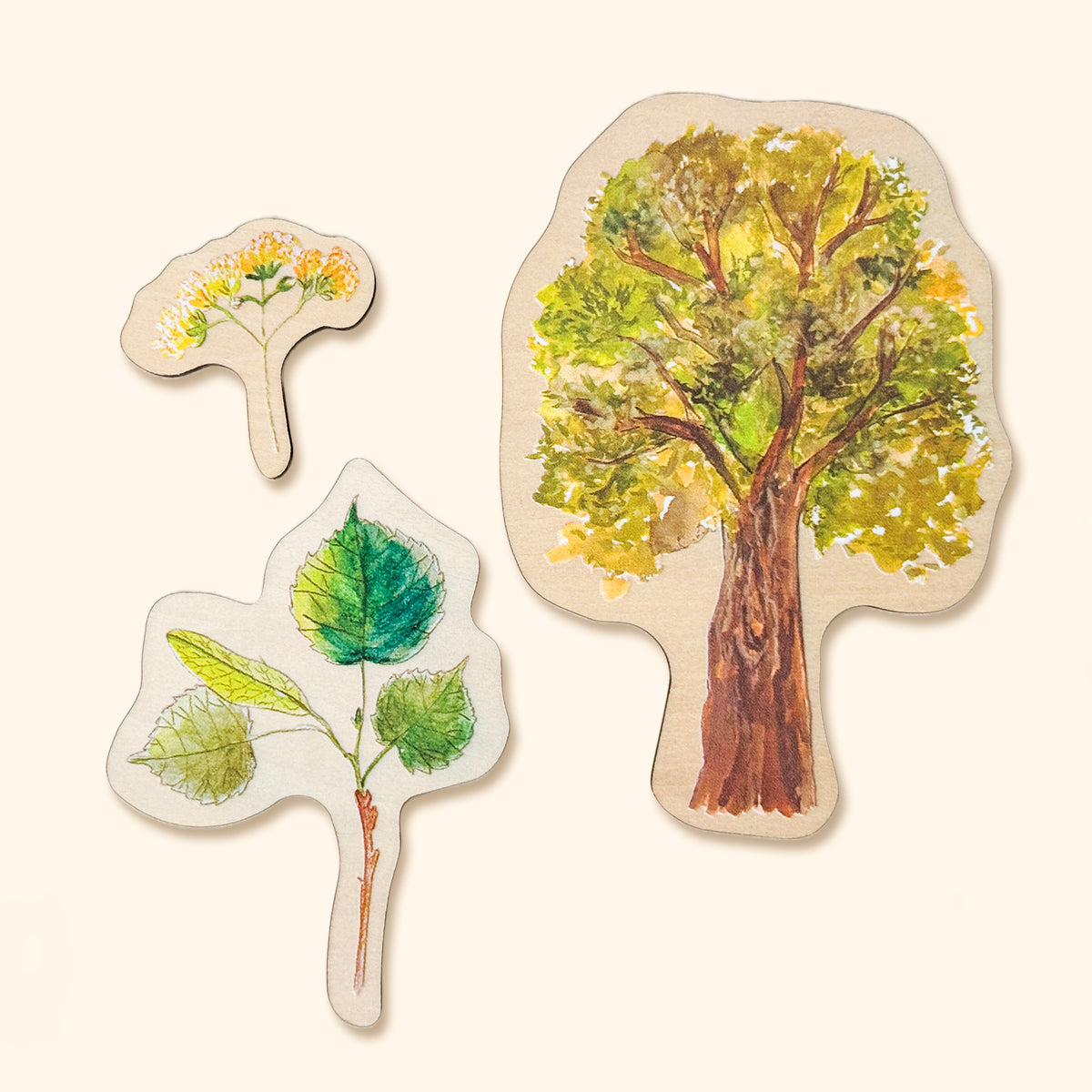 Drevené puzzle - Stromy