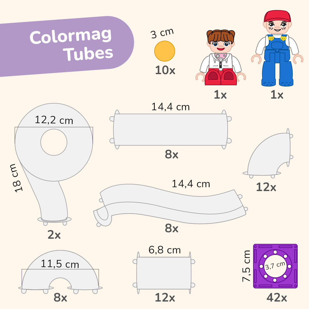 Colormag Tubes + 100 ks - DOPREDAJ