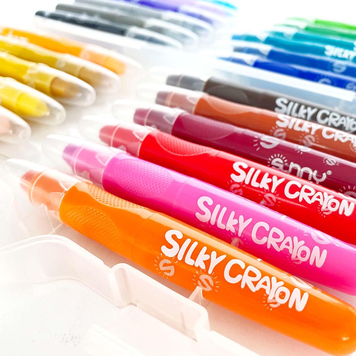Silky Crayon a Prstové farby -50%