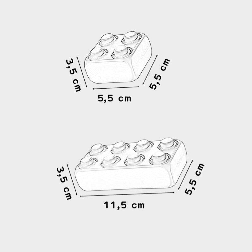 Midikocky tehličky s dvierkami 140 kusov