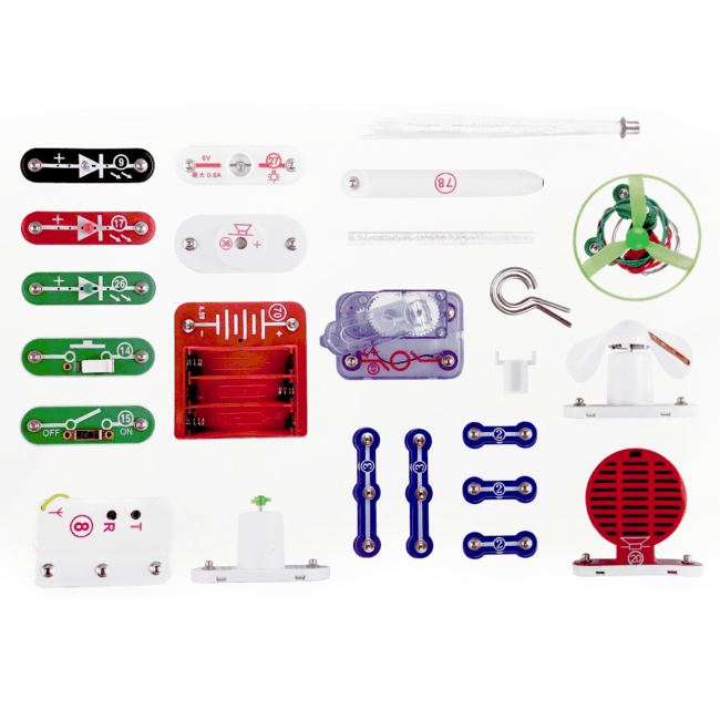 Elektronická stavebnica 33 častí