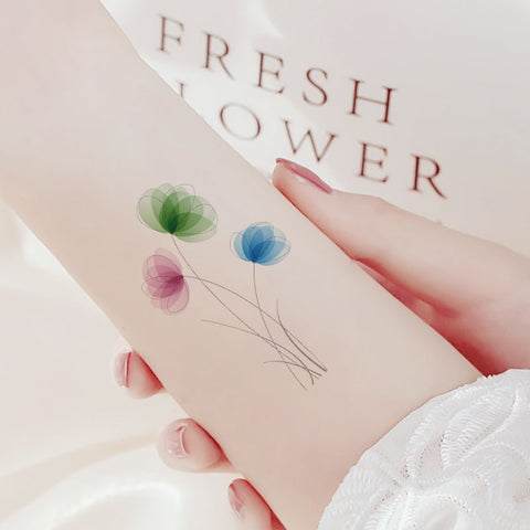 Dočasné tetovanie - Čarovné kvety - Lerni.sk