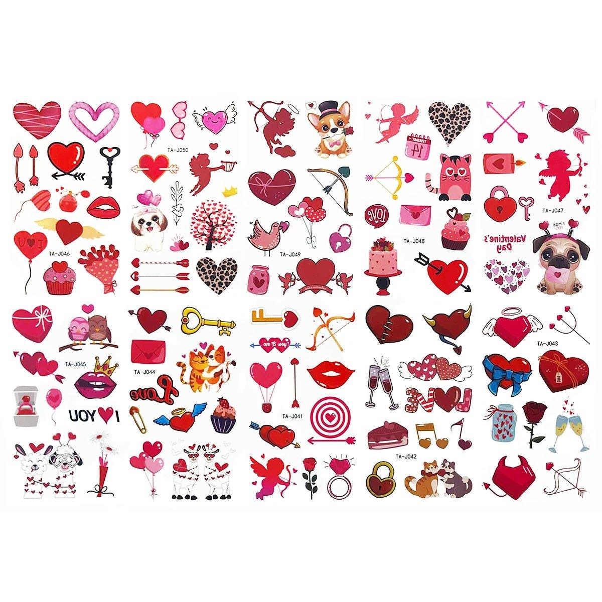 Dočasné tetovanie - Láska na valentína - Lerni.sk