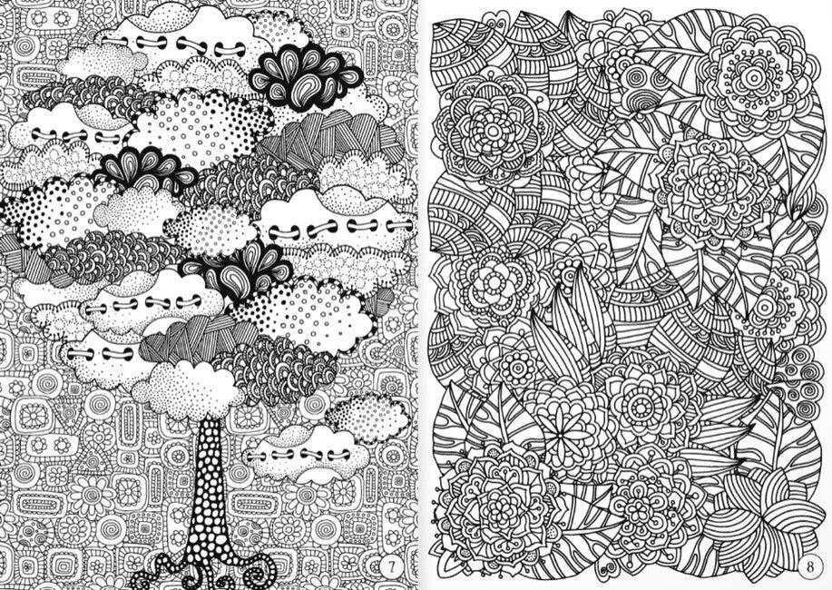 Keep calm & draw - Trees and ornaments - Lerni.sk