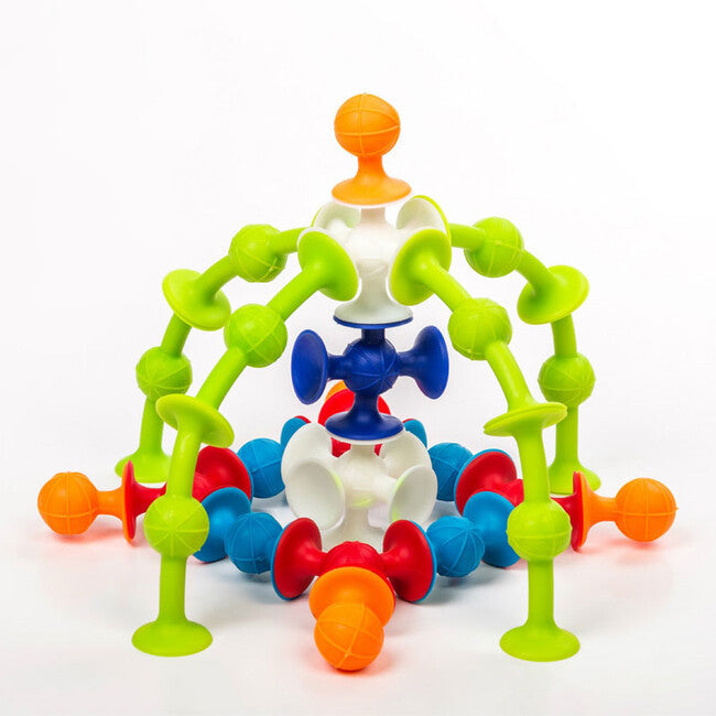 Rozbalené : Prísavková stavebnica Zvieratká 96 kusov