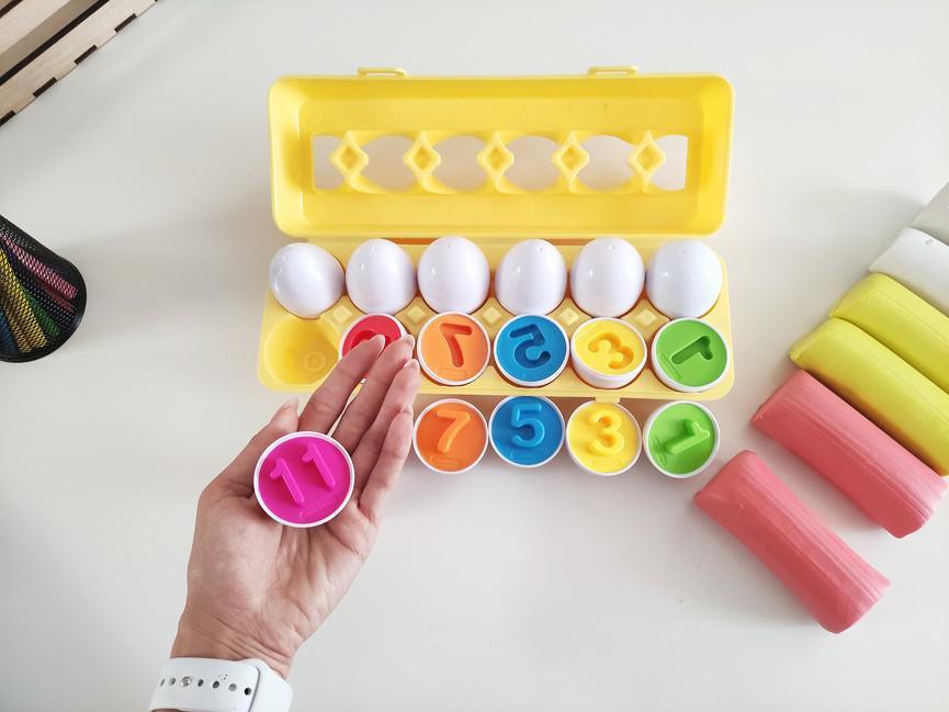 Spájacie vajíčka ČÍSLA - Lerni.sk