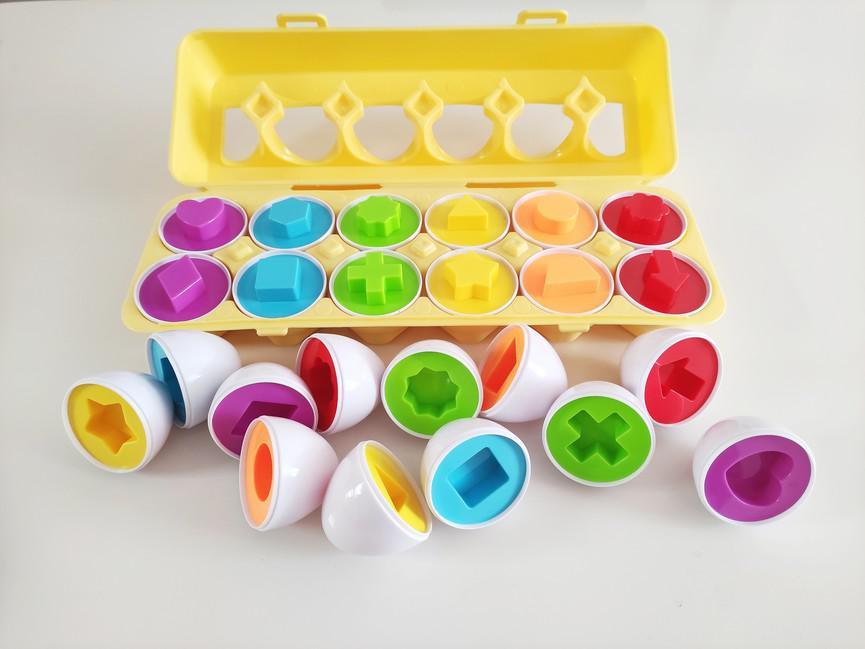 Spájacie vajíčka TVARY - Lerni.sk