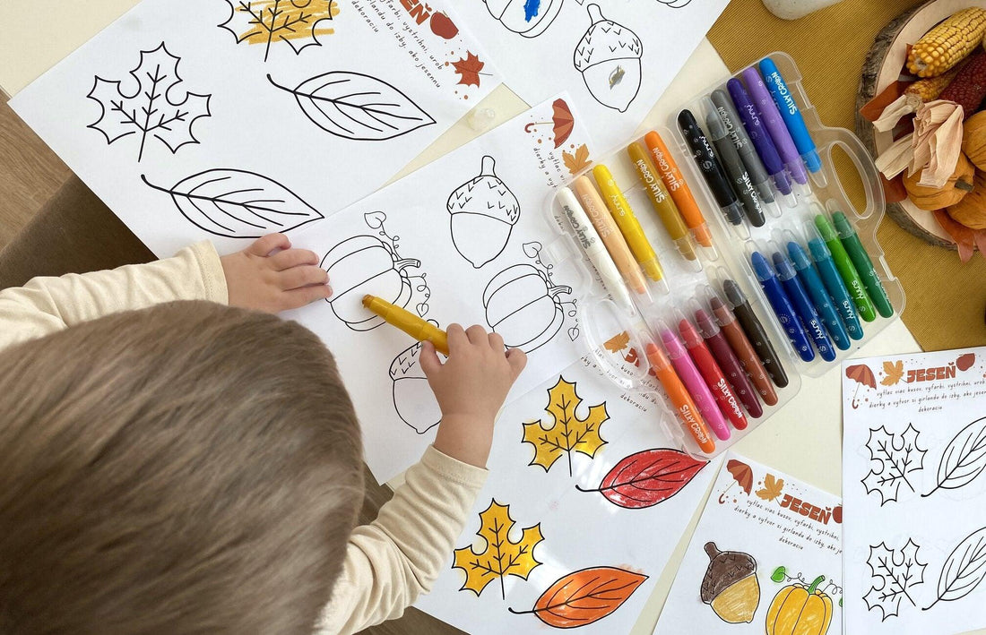 Objavujte svet bezstarostnej tvorivosti s prstovými farbami a pastelkami Silky Crayon