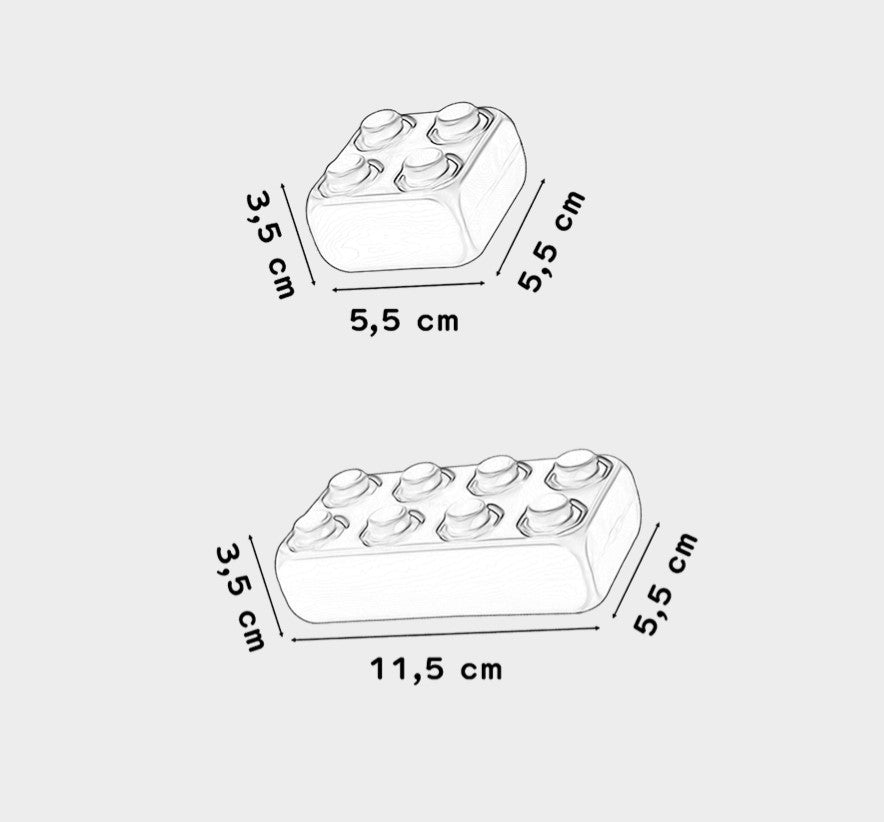 Midikocky tehličky s dvierkami 140 kusov