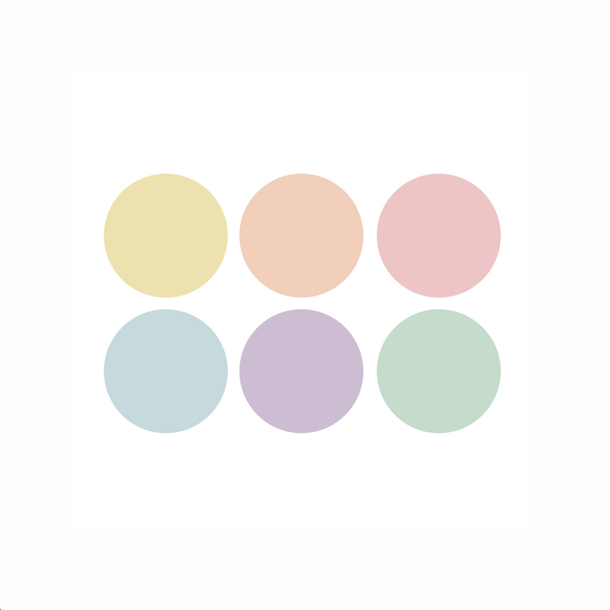 Temperové farby Pastel 6x 500 ml - mix pastelových farieb