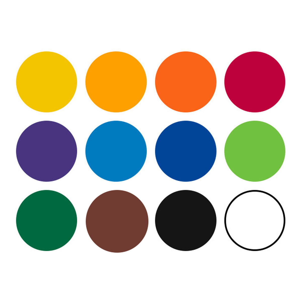 temperové farby12x 1000 ml - mix farieb