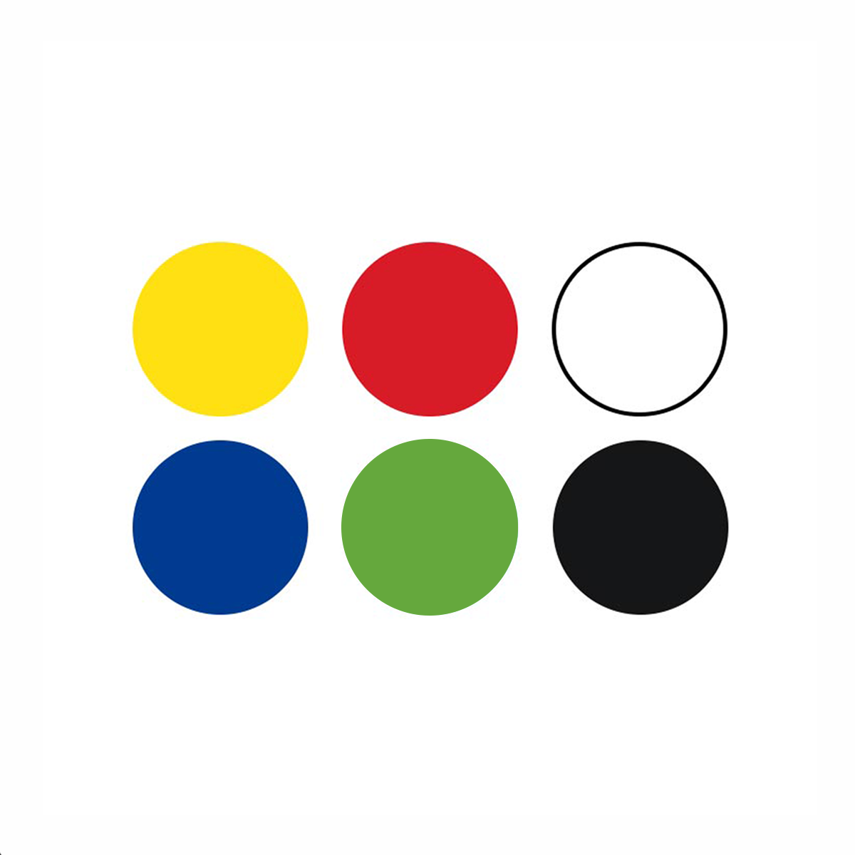 Temperové farby 6 x 1000 ml - mix farieb