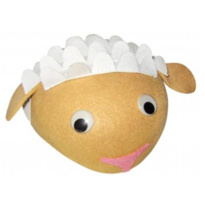 Maska - čiapka ovečka